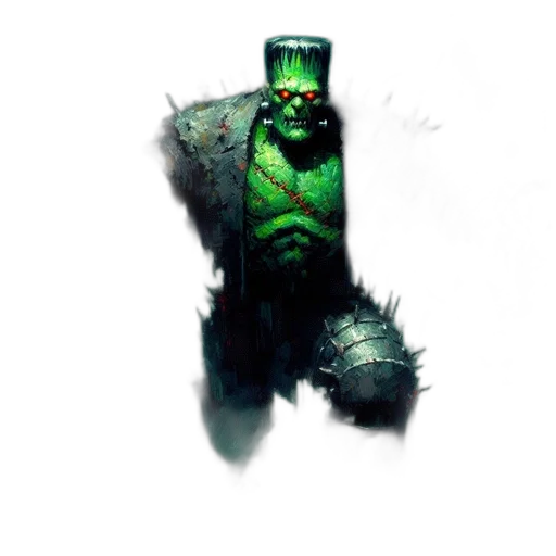 creature, staff, mask, face transparent PNG cut-out