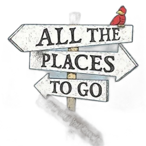 whimsical, signpost, arrows, pointing transparent PNG cut-out