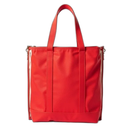 red, white, fabric, bag transparent PNG cut-out