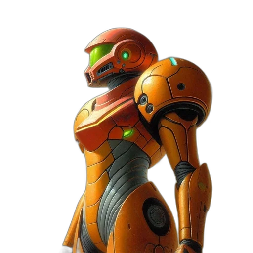 robot, weapon, concept art, 3d render transparent PNG cut-out