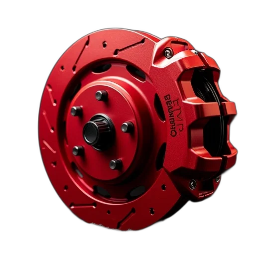 weapon, 3d render, red, stoptech transparent PNG cut-out