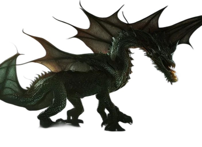 dragon, creature, animal, 3d render transparent PNG cut-out