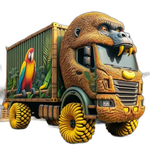 animal, car, robot, concept art transparent PNG cut-out