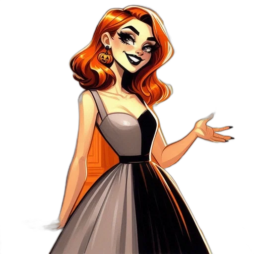 dress, cartoon, concept art, pixel art transparent PNG cut-out