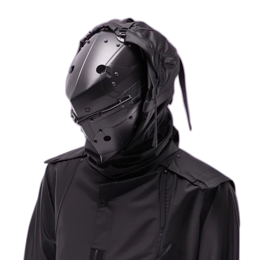 jacket, mask, robot, face transparent PNG cut-out