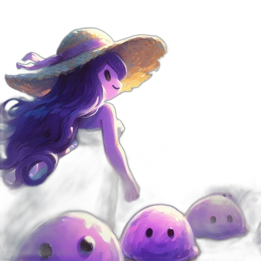 hat, concept art, watercolor, fantasy art transparent PNG cut-out