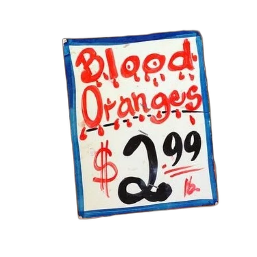 red, sign, blood, oranges transparent PNG cut-out