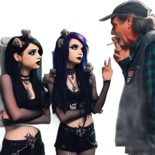 concept art, cyberpunk, fantasy art, photorealistic transparent PNG cut-out