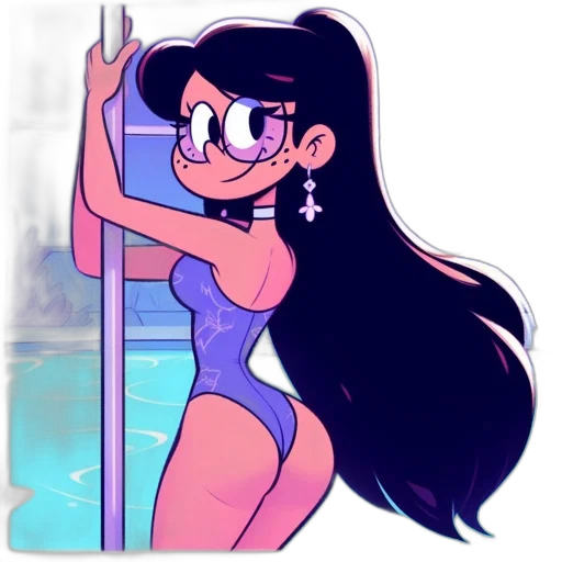 dress, staff, jewelry, cartoon transparent PNG cut-out