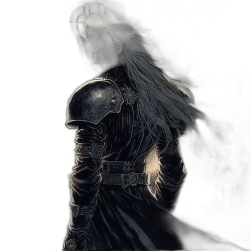 mask, dragon, sword, jacket transparent PNG cut-out