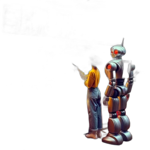 robot, staff, weapon, concept art transparent PNG cut-out