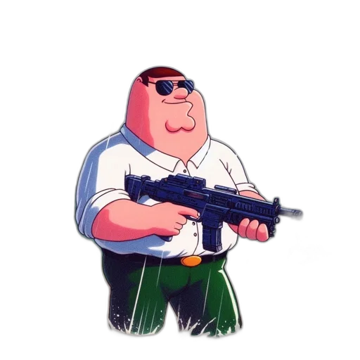 weapon, animal, jacket, staff transparent PNG cut-out