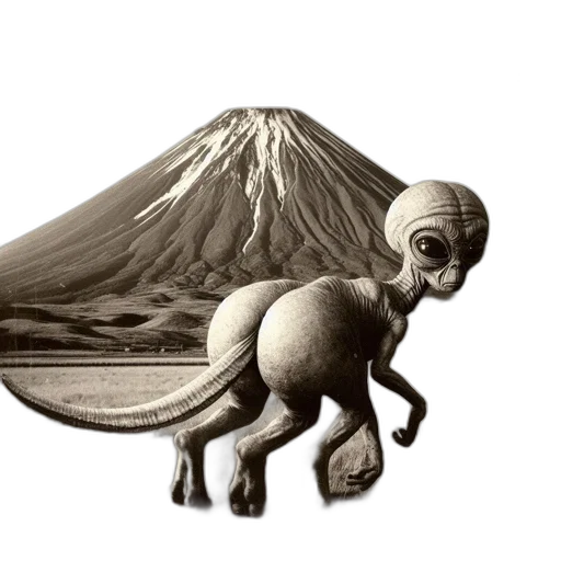 creature, animal, dragon, hair transparent PNG cut-out