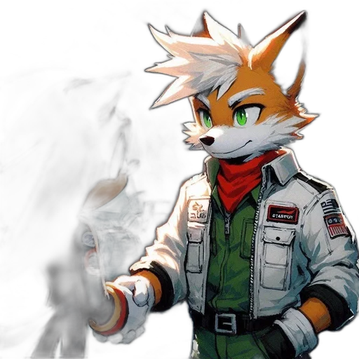jacket, staff, mask, weapon transparent PNG cut-out