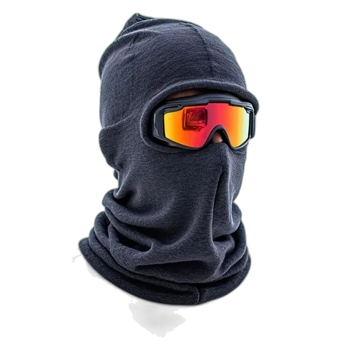 mask, jacket, face, hat transparent PNG cut-out