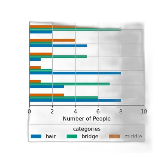 hair, bar, chart, titled transparent PNG cut-out