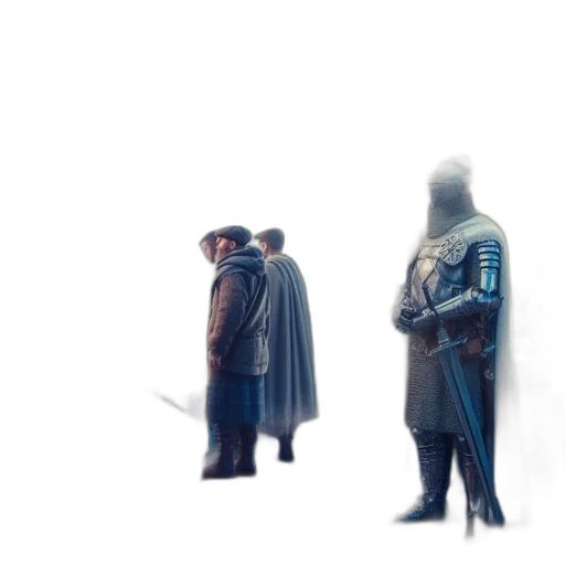 jacket, robot, sword, weapon transparent PNG cut-out