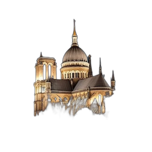 building, concept art, pixel art, watercolor transparent PNG cut-out