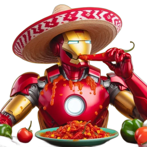 robot, food, animal, comic book art transparent PNG cut-out