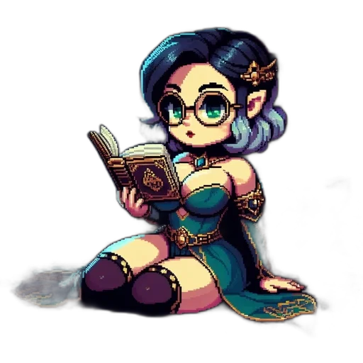 staff, fantasy art, pixel art, concept art transparent PNG cut-out
