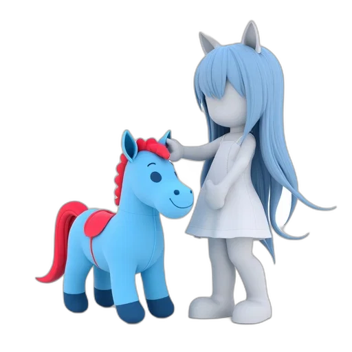 3d render, concept art, anime, cartoon transparent PNG cut-out