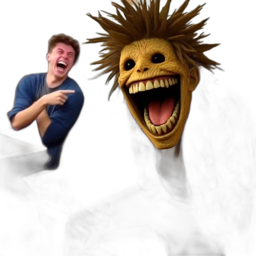 creature, mask, face, hair transparent PNG cut-out