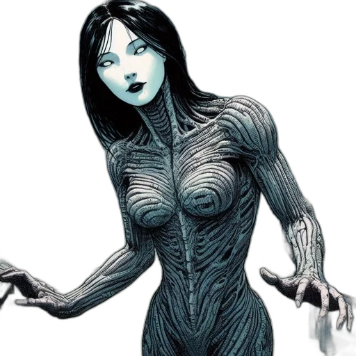 dress, creature, comic book art, concept art transparent PNG cut-out