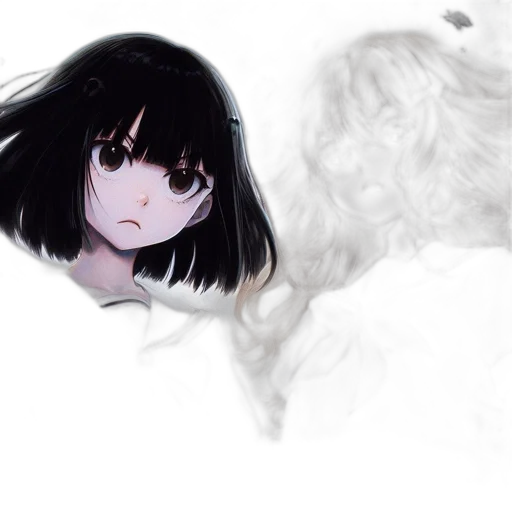 mask, hair, face, creature transparent PNG cut-out