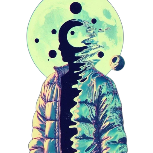 jacket, creature, mask, umbrella transparent PNG cut-out