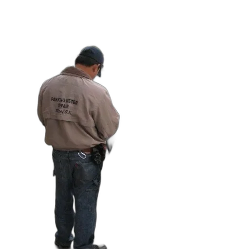 jacket, staff, weapon, hat transparent PNG cut-out
