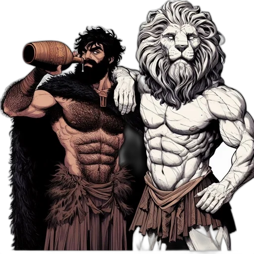 comic book art, fantasy art, concept art, cartoon transparent PNG cut-out