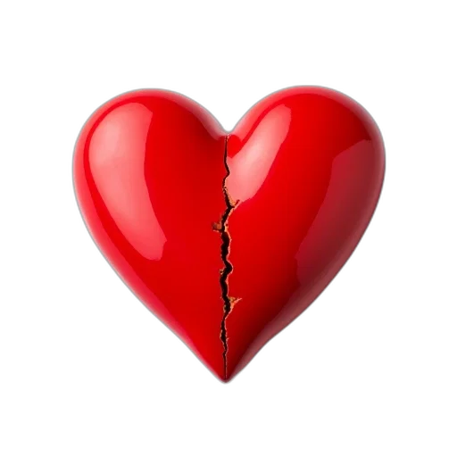 jewelry, red, heart-shaped, object transparent PNG cut-out