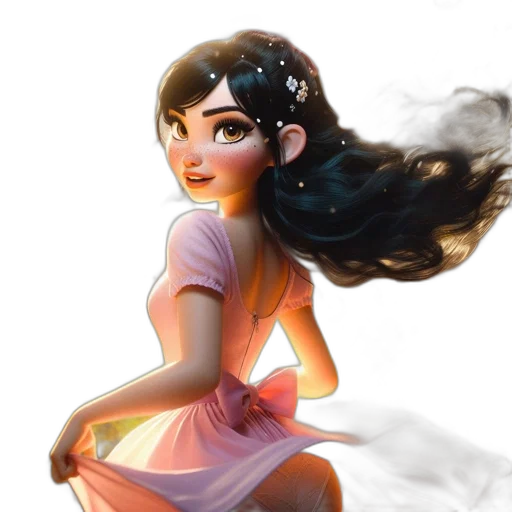 dress, hair, concept art, fantasy art transparent PNG cut-out