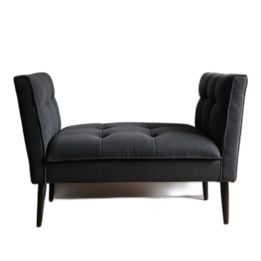 furniture, 3d render, fabric, bench transparent PNG cut-out