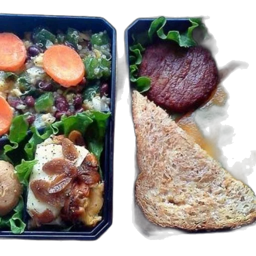 food, bento, box, meal transparent PNG cut-out