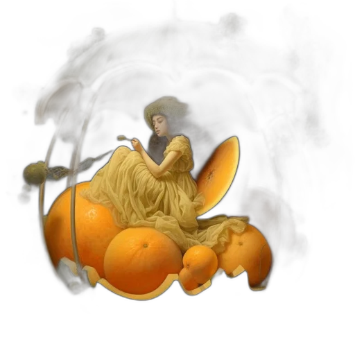 dragon, creature, hair, mask transparent PNG cut-out