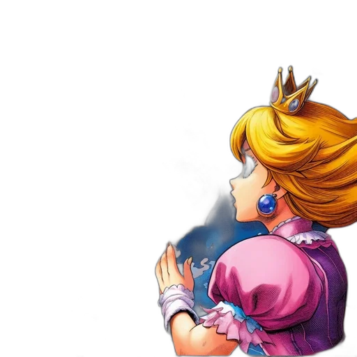crown, dress, face, hair transparent PNG cut-out