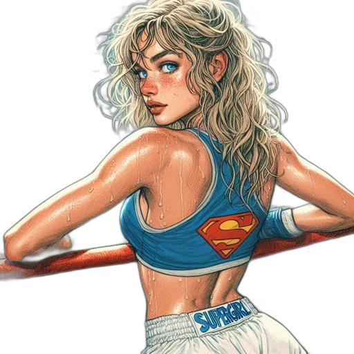 comic book art, concept art, fantasy art, cartoon transparent PNG cut-out