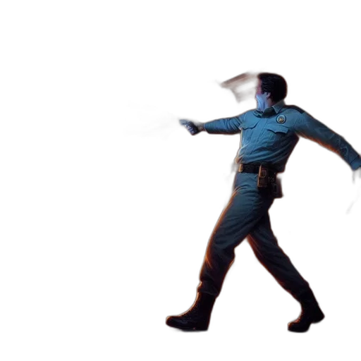 staff, umbrella, mask, robot transparent PNG cut-out