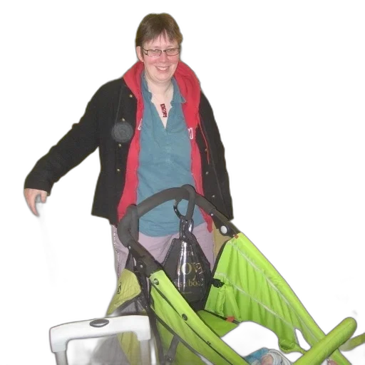 jacket, staff, umbrella, creature transparent PNG cut-out