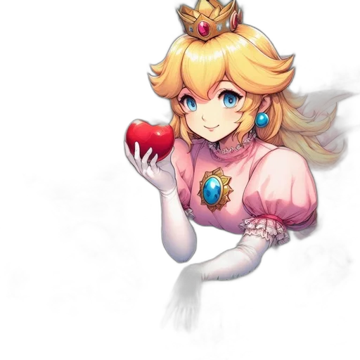 crown, dress, staff, face transparent PNG cut-out