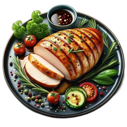 food, animal, photorealistic, 3d render transparent PNG cut-out