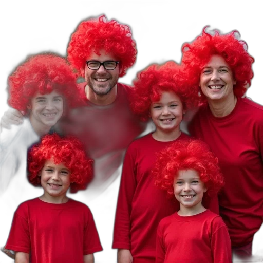 hair, crown, staff, red transparent PNG cut-out