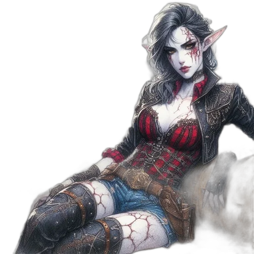 fantasy art, concept art, watercolor, comic book art transparent PNG cut-out