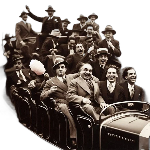 car, hat, group, photo transparent PNG cut-out