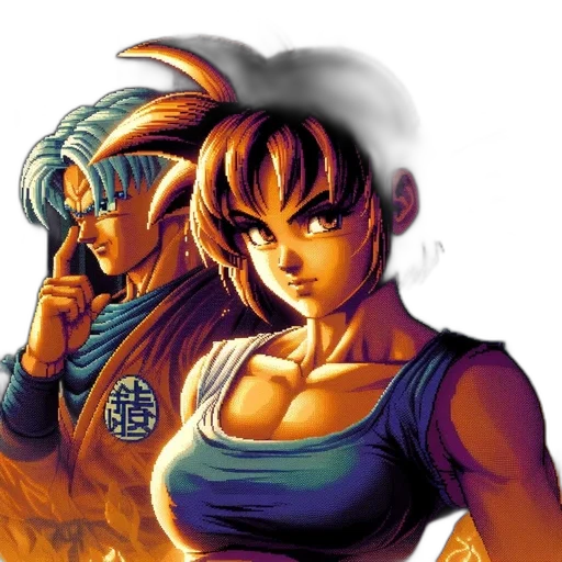 concept art, comic book art, pixel art, anime transparent PNG cut-out