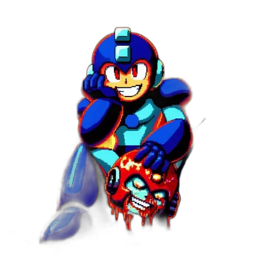 robot, mask, weapon, jacket transparent PNG cut-out
