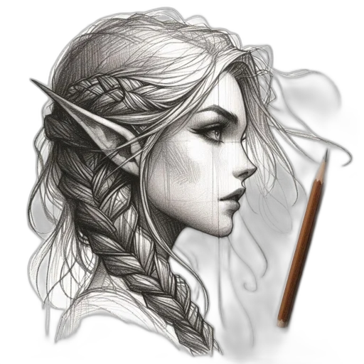 dragon, staff, face, sword transparent PNG cut-out