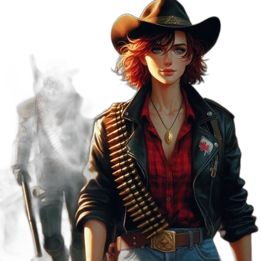 jacket, concept art, comic book art, fantasy art transparent PNG cut-out