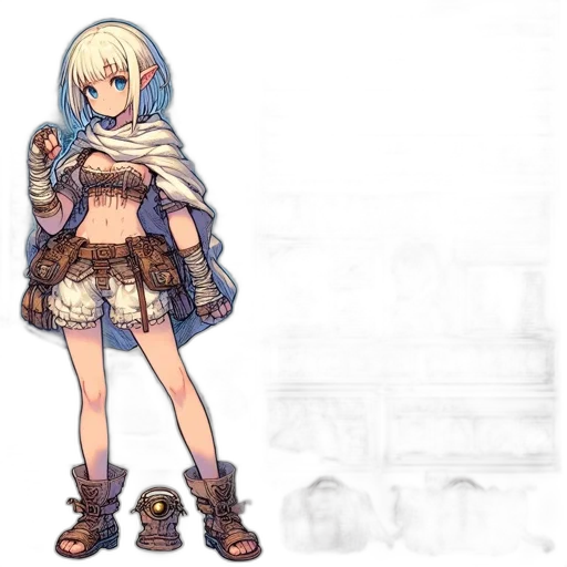 dress, weapon, staff, sword transparent PNG cut-out